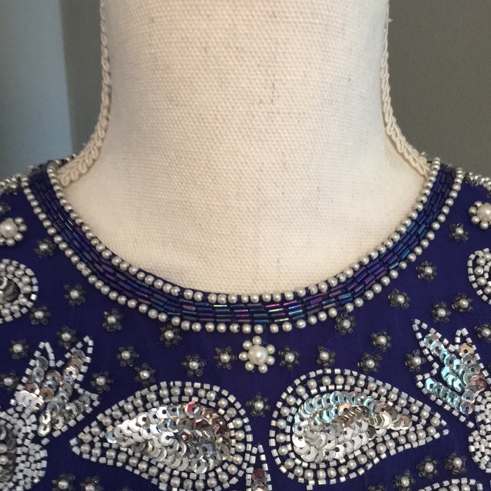 Laurence Kazar Beaded Dress - Picture 4 of 11